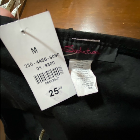 2 for $20 NWT Black Stretch Micro Mini Strapless Dress with Belt. Size Medium - Picture 9 of 9